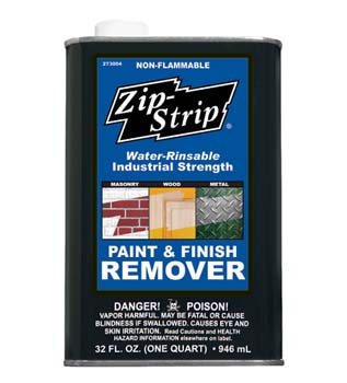 ZIP STRIP 273004 INDUSTRIAL PAINT AND FINISH REMOVER SIZE:QUART PACK:6 PCS.