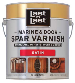 ABSOLUTE COATINGS 50801 LAST N LAST MARINE & DOOR SPAR VARNISH SATIN SIZE:1 GALLON.