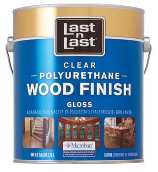 ABSOLUTE COATINGS 53001 LAST N LAST POLYURETHANE WOOD FINISH GLOSS 450 VOC SIZE:1 GALLON.