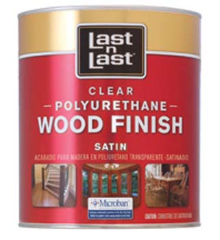 ABSOLUTE COATINGS 53104 LAST N LAST POLYURETHANE WOOD FINISH SATIN 450 VOC SIZE:QUART.