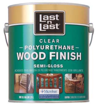 ABSOLUTE COATINGS 53201 LAST N LAST POLYURETHANE WOOD FINISH SEMI GLOSS 450 VOC SIZE:1 GALLON.