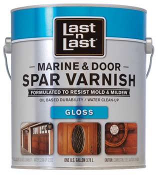 ABSOLUTE COATINGS 94001 LAST N LAST MARINE & DOOR SPAR VARNISH GLOSS 275 VOC SIZE:1 GALLON.