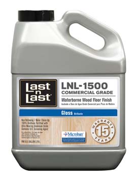 ABSOLUTE COATINGS 97801 LAST N LAST COMMERCIAL WATERBORNE WOOD FLOOR FINISH GLOSS 275 VOC SIZE:1 GALLON.