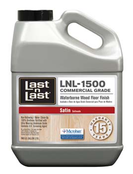 ABSOLUTE COATINGS 97811 LAST N LAST COMMERCIAL WATERBORNE WOOD FLOOR FINISH SATIN 275 VOC SIZE:1 GALLON.