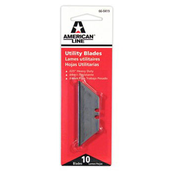 AMERICAN LINE 66-0419 2 NOTCH UTILITY BLADE PACK:10 PCS.