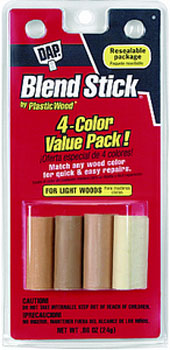 DAP 04080 BLEND STICK LIGHT WOOD VALUE PACK SIZE:KIT PACK:12 PCS.