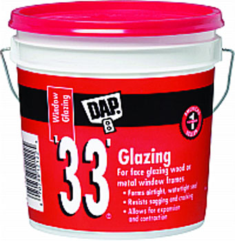 DAP 12019 33 WHITE GLAZING SIZE:1 GALLON.