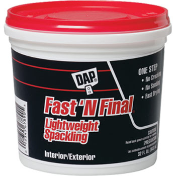 DAP 12141 FAST N FINAL LIGHTWEIGHT SPACKLING (RTU) SIZE:PINT.