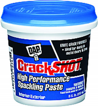 DAP 12374 CRACKSHOT HIGH PERFORMANCE SPACKLING PASTE SIZE:0.5 PINT.