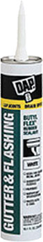 DAP 18182 BUTYL FLEX GUTTER AND FLASHING SEALANT WHITE SIZE:10.1 OZ PACK:12 PCS.