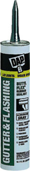 DAP 18188 BUTYL FLEX GUTTER AND FLASHING SEALANT GRAY SIZE:10.1 OZ PACK:12 PCS.