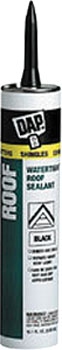 DAP 18268 ROOF WATERPROOF ASPHALT FILLER & SEALANT BLACK SIZE:10.1 OZ PACK:12 PCS.