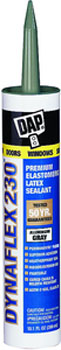 DAP 18286 DYNAFLEX 230 PREMIUM ELASTOMERIC LATEX SEALANT ALUMINUM GREY SIZE:10.3 OZ PACK:12 PCS.