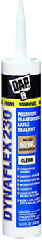 DAP 18304 DYNAFLEX 230 PREMIUM ELASTOMERIC LATEX SEALANT CLEAR SIZE:10.3 OZ PACK:12 PCS.