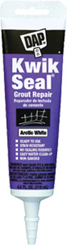 DAP 18372 KWIK SEAL GROUT REPAIR ARCTIC WHITE SIZE:4 OZ PACK:6 PCS.