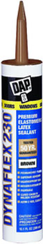 DAP 18418 DYNAFLEX 230 PREMIUM ELASTOMERIC LATEX SEALANT BROWN SIZE:10.3 OZ PACK:12 PCS.