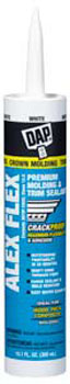 DAP 18542 ALEX FLEX PREMIUM MOLDING & TRIM SEALANT WHITE SIZE:10.1 PACK:12 PCS.