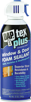 DAP 18836 DAPTEX PLUS MULTI-PURPOSE FOAM SEALANT SIZE:12 OZ PACK:12 PCS.