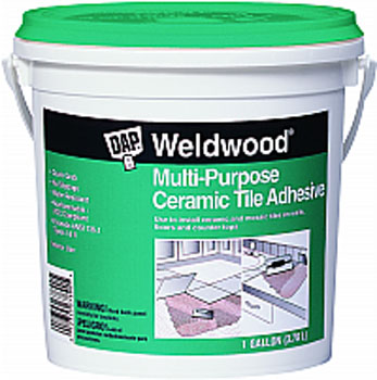 DAP 25192 WELDWOOD MULTI-PURPOSE CERAMIC TILE ADHESIVE SIZE:1 GALLON.