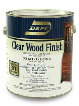 DEFT 01101 SEMI GLOSS CLEAR WOOD FINISH SIZE:1 GALLON.