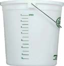 ENCORE 20325 CLEARVUE  RINGFREE PAIL WITH GRADUATIONS SIZE:10 QUARTS PACK:12 PCS.