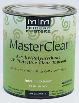 MODERN MASTERS METALLIC PAINT 66232 ME-662 MASTER CLEAR SEMI GLOSS SIZE:QUART.