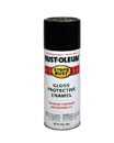 RUSTOLEUM 77768 7776830 SPRAY PAINT FLAT BLACK STOPS RUST SIZE:12 OZ. SPRAY PACK:6 PCS.