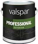 VALSPAR 12911 PROFESSIONAL EXTERIOR LATEX SEMI GLOSS LIGHT BASE SIZE:1 GALLON.