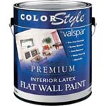 VALSPAR 26300 COLOR STYLE INT LATEX FLAT WHITE SIZE:1 GALLON.