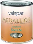 VALSPAR 4105 MEDALLION LATEX SATIN HOUSE PAINT CLEAR BASE SIZE:QUART.