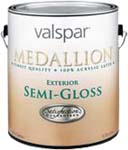 VALSPAR 4305 MEDALLION EXT LATEX S/G HOUSE & TRIM CLEAR BASE SIZE:1 GALLON.