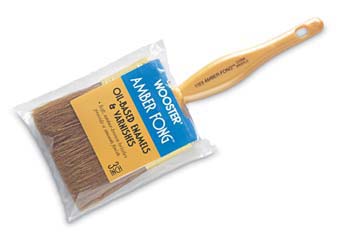 WOOSTER 1123 AMBER FONG VARNISH BRUSH BROWN CHINA BRISTLE SIZE:2" PACK:12 PCS.