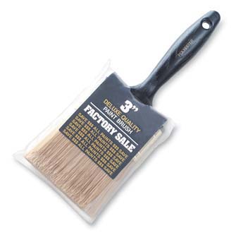 WOOSTER P3973 FACTORY SALE GOLD POLYESTER PAINT BRUSH SIZE:3" PACK:12 PCS.