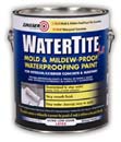 ZINSSER 05021 WATERTITE-LX LATEX MILDEW PROOF WATERPROOFING PAINT SIZE:1 GALLON.