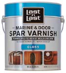 ABSOLUTE COATINGS 94001 LAST N LAST MARINE & DOOR SPAR VARNISH GLOSS 275 VOC SIZE:1 GALLON.