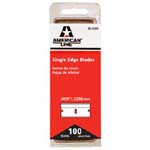 AMERICAN LINE 66-0089 ALUMINUM SINGLE EDGE BLADE SIZE:.009 PACK:100 PCS.