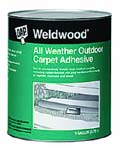 DAP 00443 WELDWOOD ALL WEATHER OUTDOOR CARPET ADHESIVE SIZE:1 GALLON.