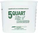 ENCORE 81166 POLY MIX N MEASURE CONTAINER WITH GRADUATIONS SIZE:QUART PACK:108 PCS