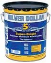 GARDNER GIBSON 6225-GA SILVER DOLLAR PREMIMUM FIBERED ALUMINUM ROOF COATING SIZE:5 GALLONS.