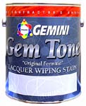 GEMINI 770-1 GEM TONE LACQUER WIPING STAIN BASE SIZE:1 GALLON.