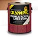 OLYMPIC 59669A OUTSIDE WHITE PREMIUM ACRYLIC SOLID LATEX STAIN WITH WATERGUARD PROTECTION SIZE:1 GALLON.