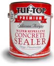 TUF TOP 12-151 LIGHT TINT BASE SILICONE ACRYLIC WATER REPELLENT CONCRETE SEALER SOLVENT BASE SIZE:1 GALLON.