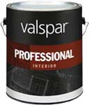 VALSPAR 11611 PROFESSIONAL INTERIOR LATEX FLAT LIGHT BASE SIZE:1 GALLON.
