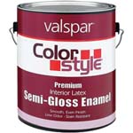 VALSPAR 26200 COLOR STYLE INT LATEX S/G WHITE SIZE:1 GALLON.