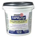ZINSSER 02880 SUREGRIP 122 HEAVY DUTY CLEAR STRIPPABLE W/C ADHESIVE SIZE:5 GALLONS.